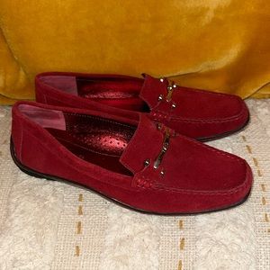 Donald J Pliner Red loafers